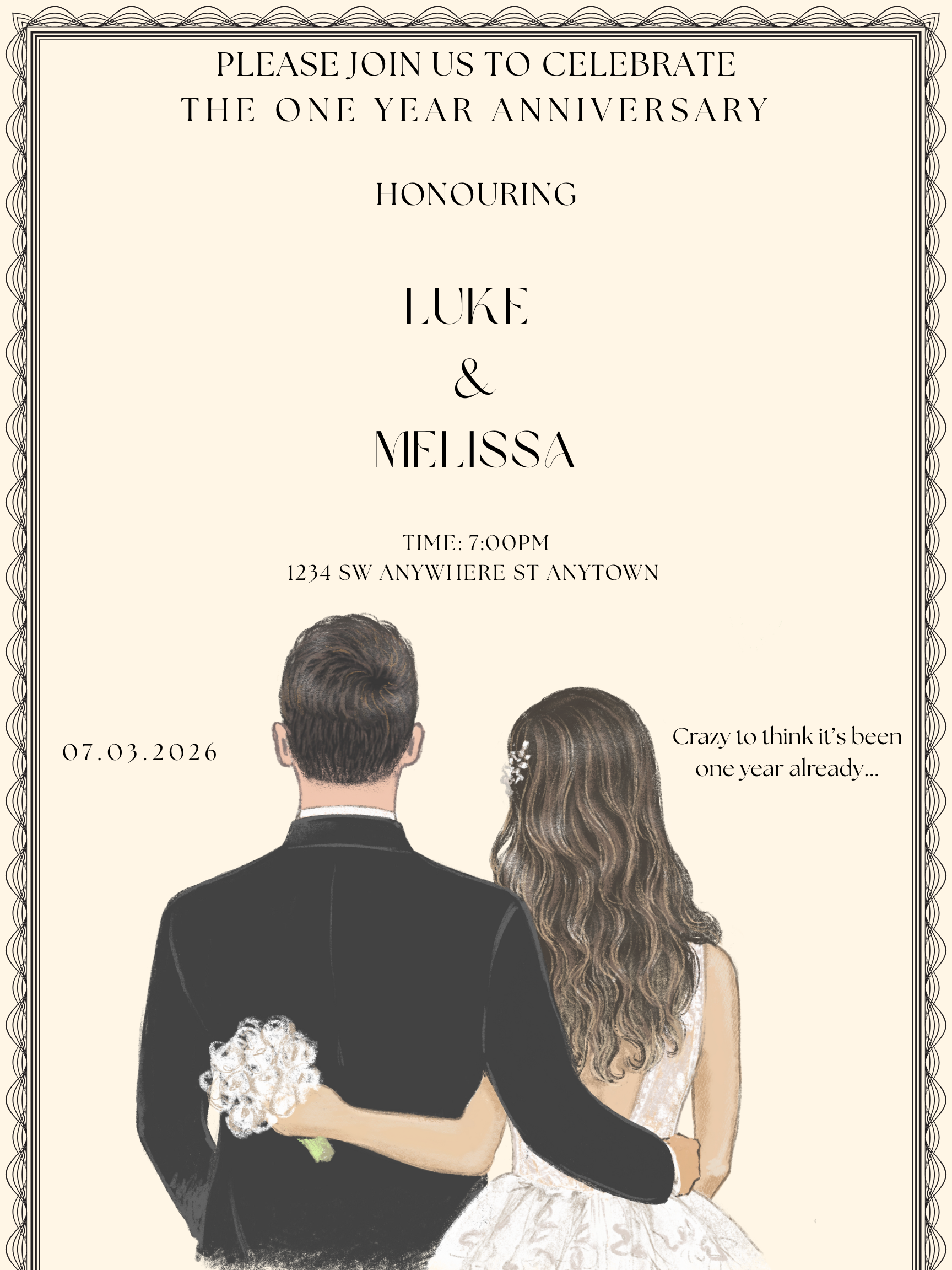 Custom Anniversary Invitation Template