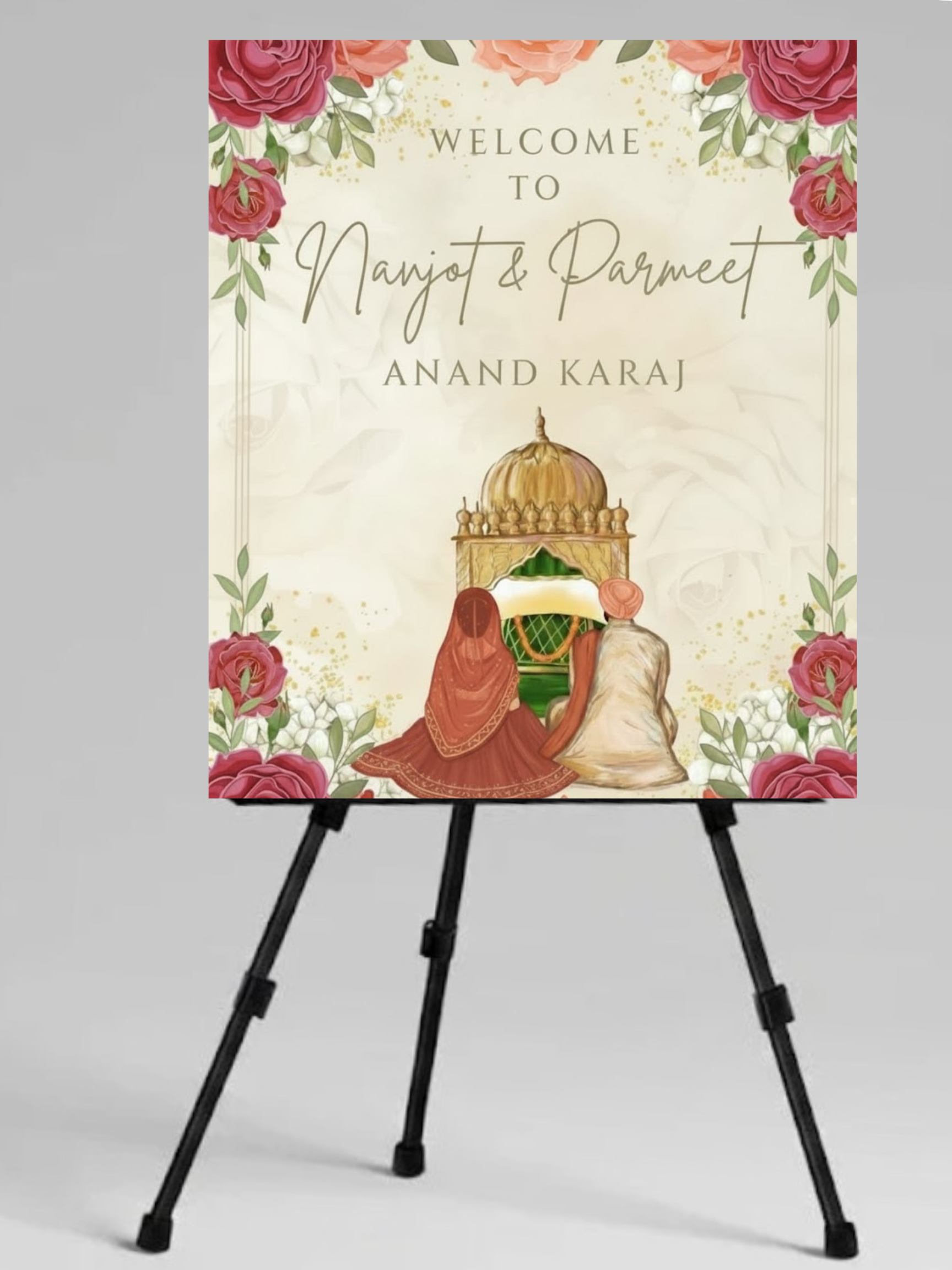 Anand Karaj Welcome Sign