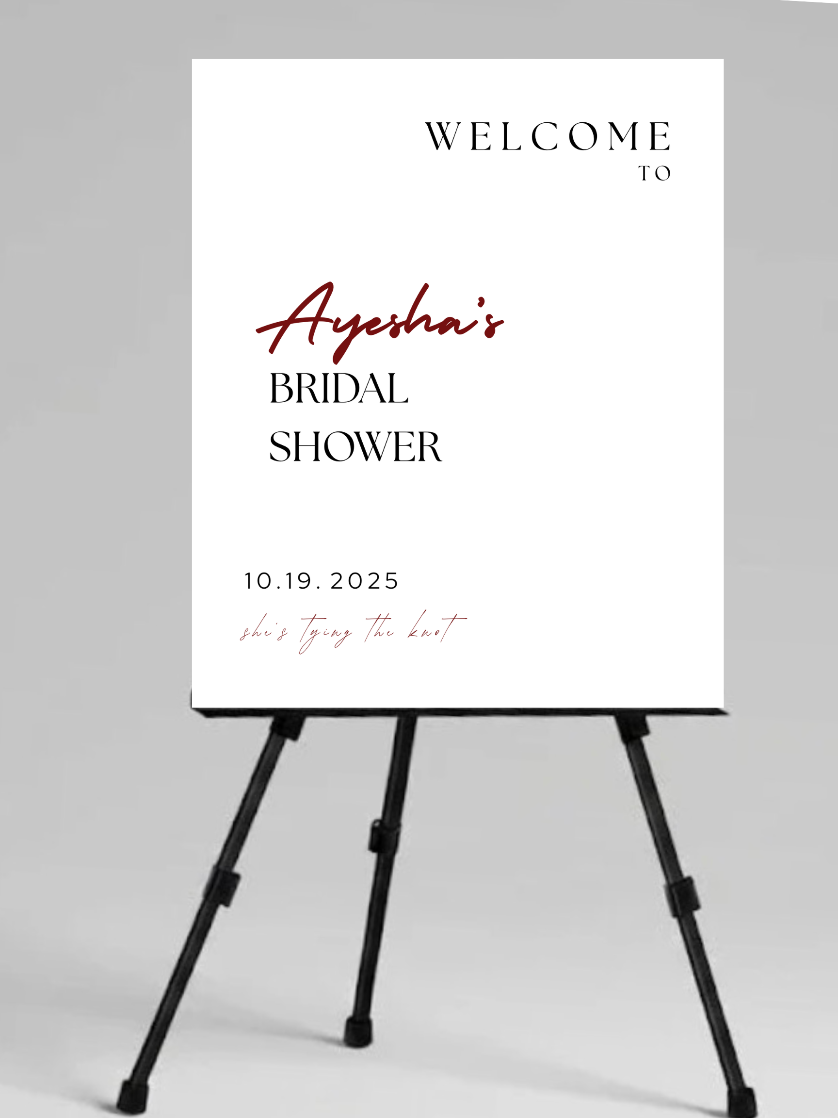 Bridal Shower Welcome Sign