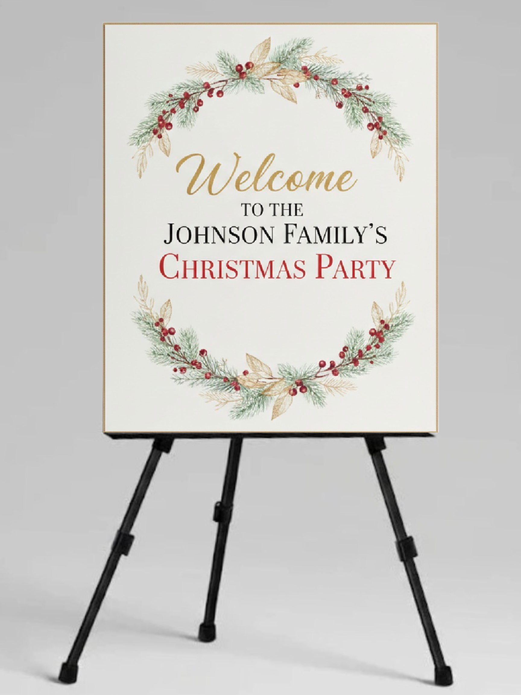 Christmas Welcome Sign