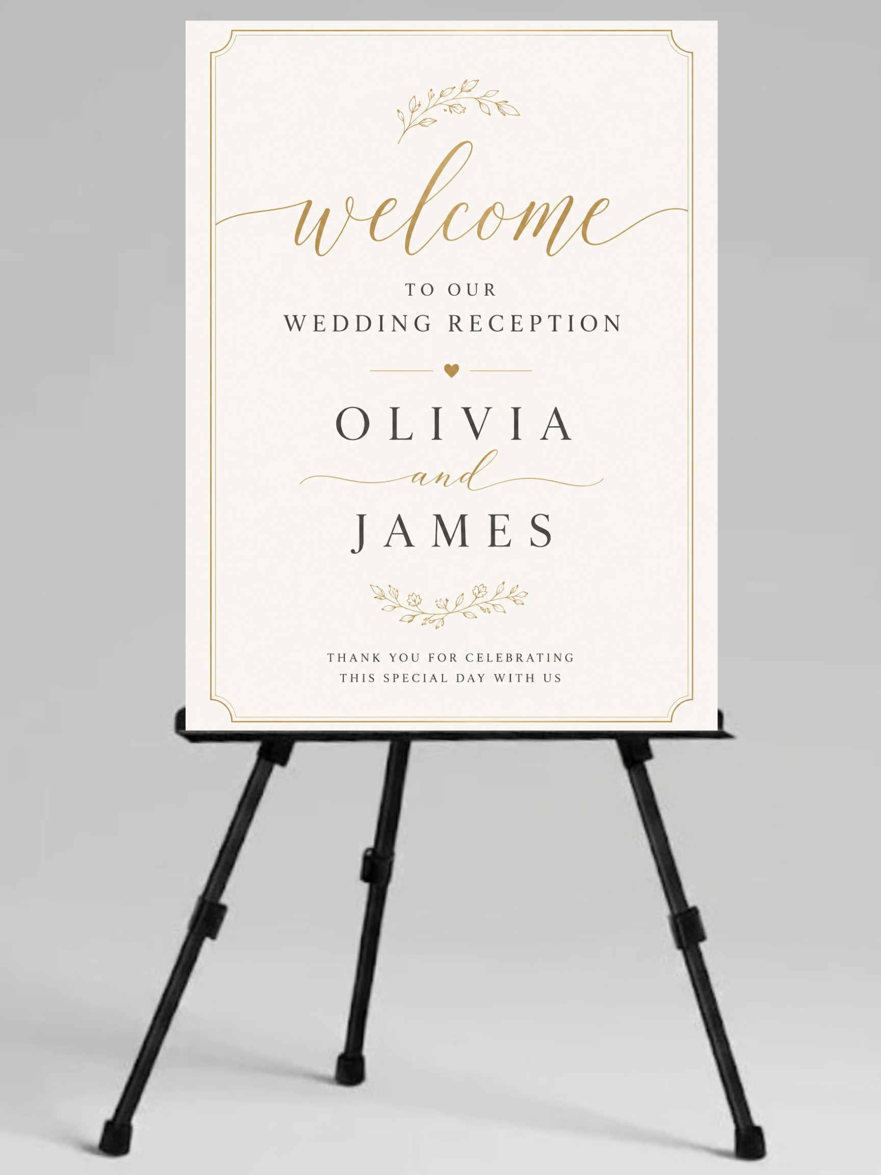 Wedding Reception Welcome Sign