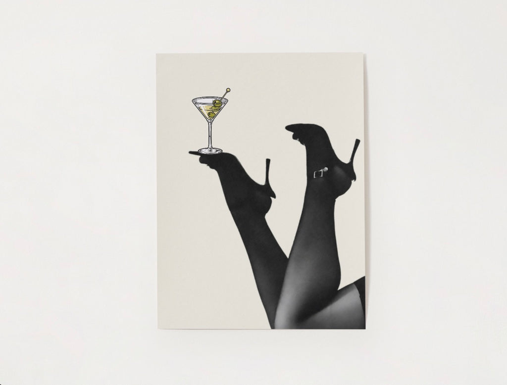 Martini Silhouette Poster