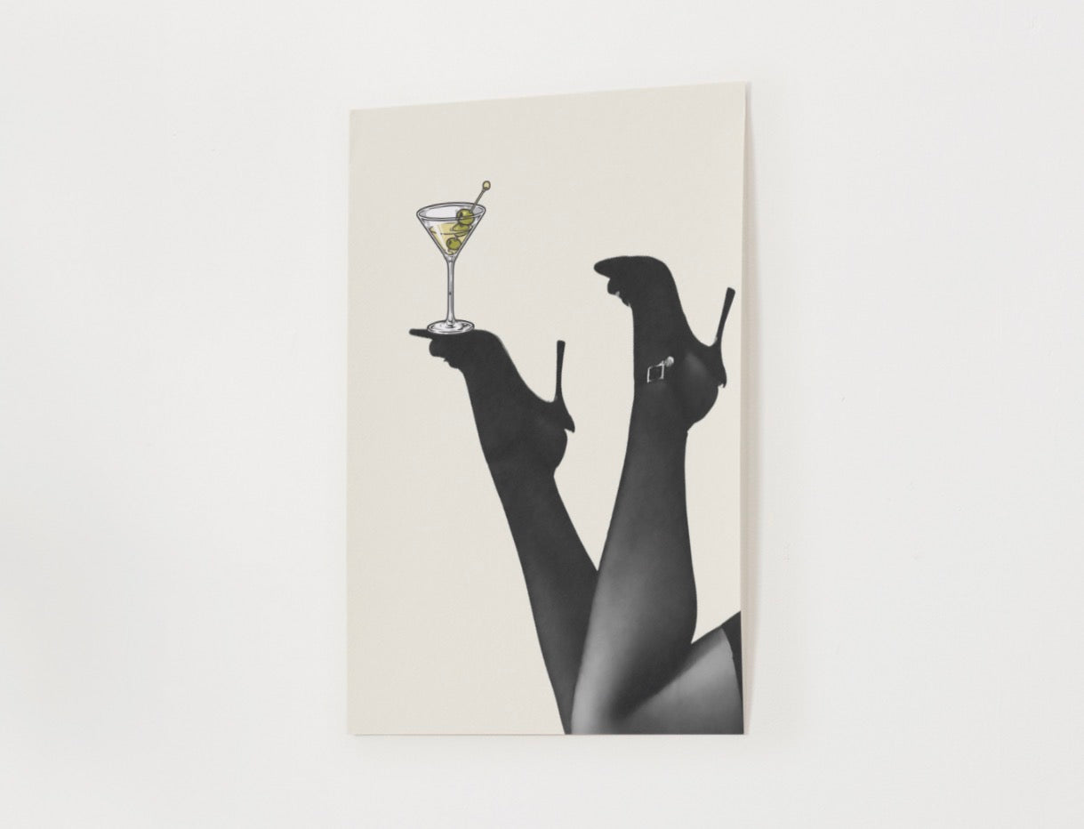 Martini Silhouette Poster