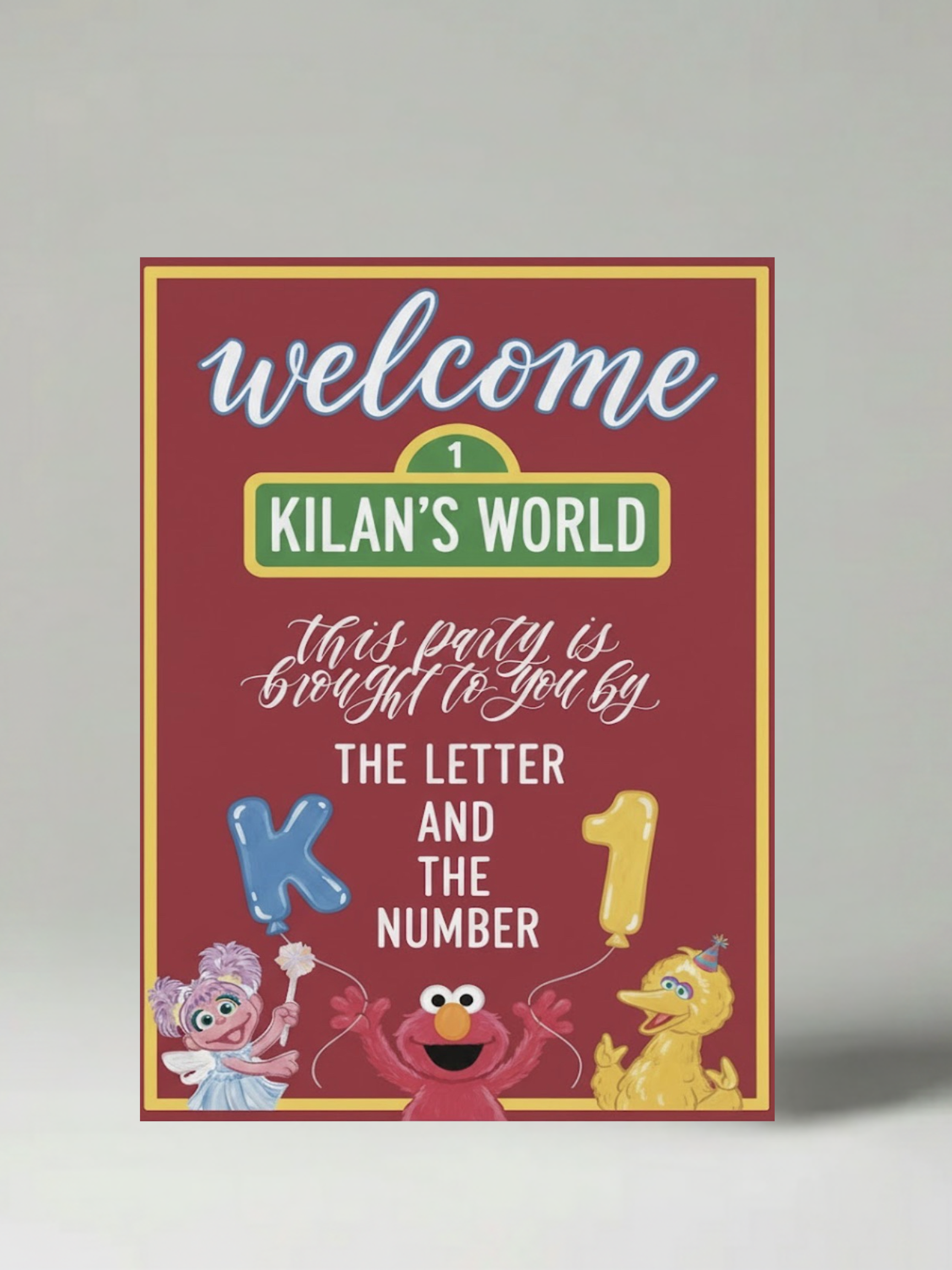 Custom Birthday Welcome Sign